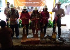 Direksi Sahid Group melakukan pelatakan batu pertama proyek Sahid ASN Hotel Convention & Resort Bogor, pada Selasa (12/9/2017).