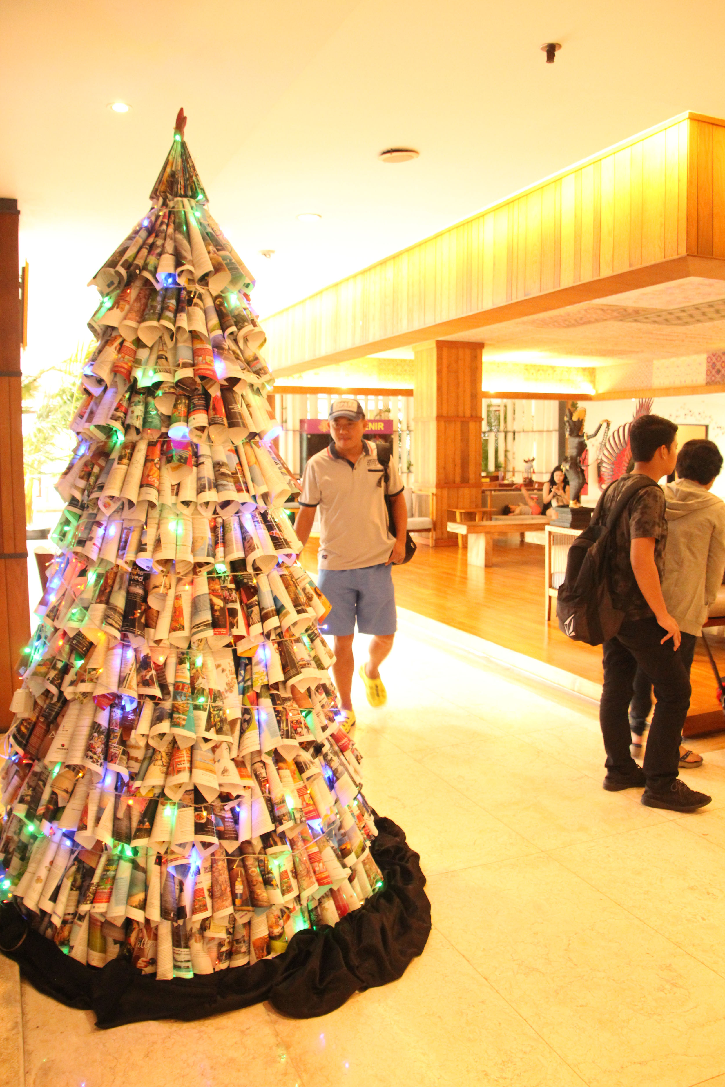 Ada Pohon Natal Unik di Hotel Grand Inna Kuta/istimewa