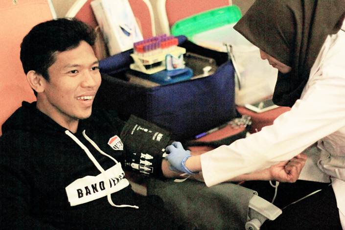 Eka Ramdani #BringTheGoodness Dengan Aksi Donor Darah/istimewa