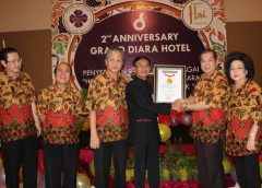 Pajang 60 Motiv Batik, Hotel Grand Diara Bogor Raih Rekor MURI/istimewa