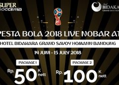 Yuk! Nonton Bareng Final Piala Dunia di Hotel Bidakara Grand Savoy Homann Bandung/istimewa