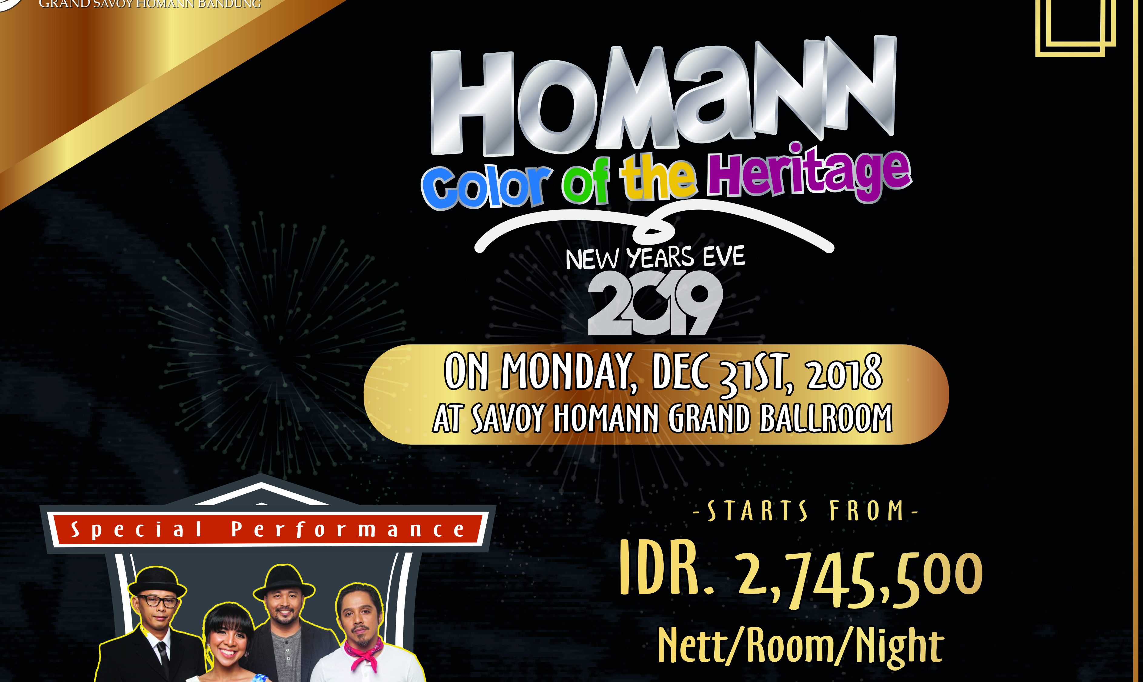 Tahun Baru Penuh Warna Bersama Mocca di Hotel Bidakara Grand Savoy Homann Bandung/istimewa