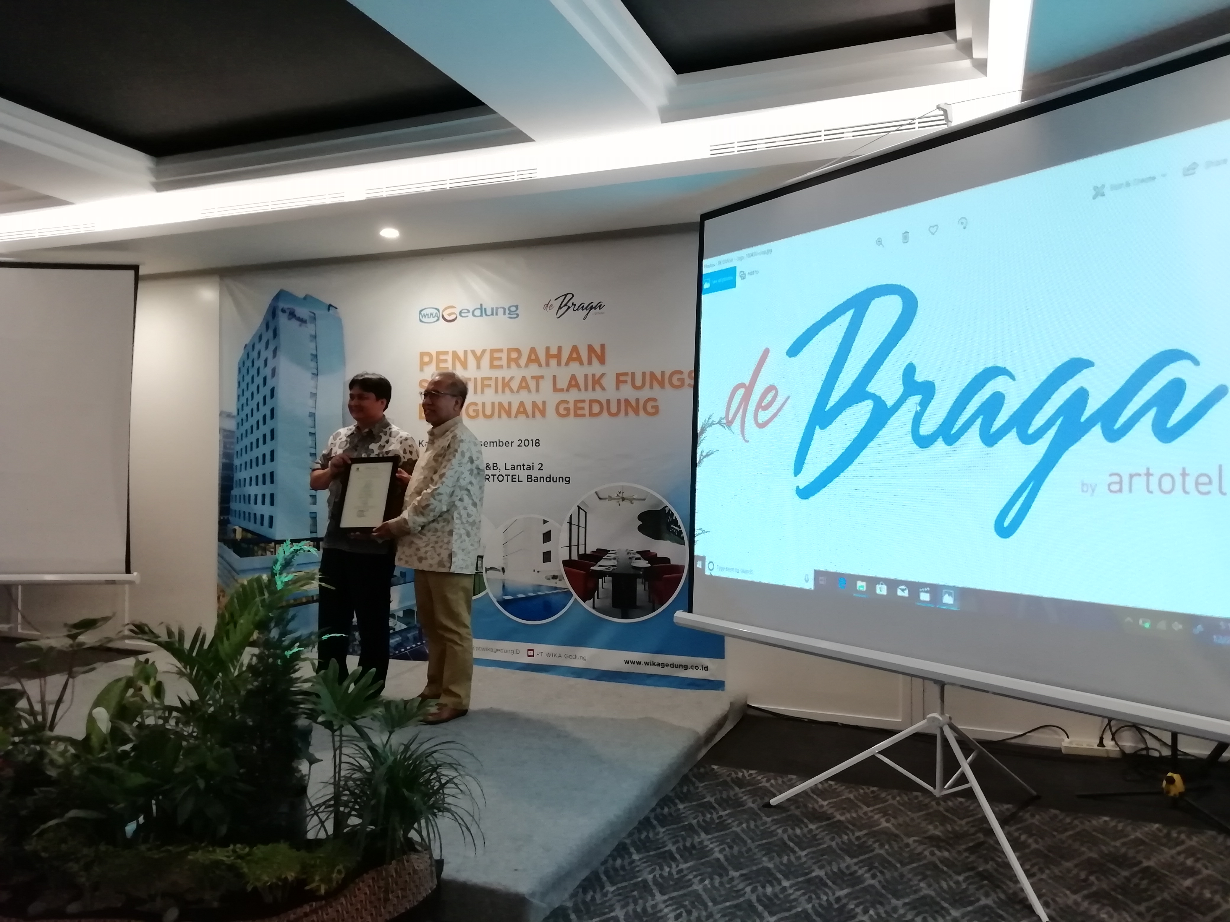 de Braga by ARTOTEL Raih Sertifikat Laik Fungsi Bangunan/Bisnis-Novi