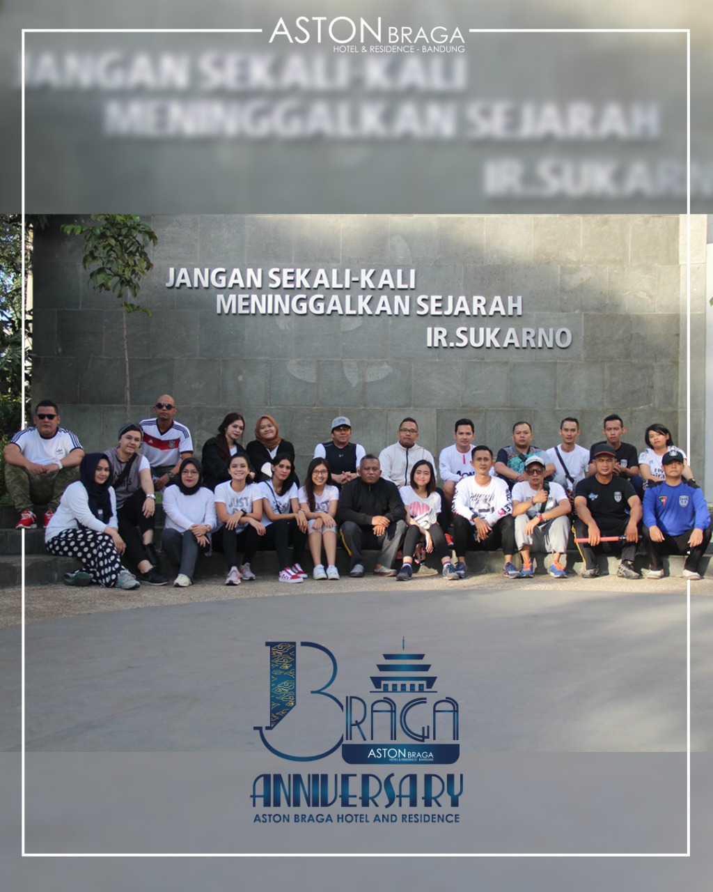 HUT Ke-13, Karyawan Aston Braga Hotel & Residence Jalan Sehat Keliling Bandung/istimewa