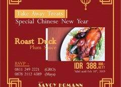 Roast Duck, Sajian Spesial Imlek Ala Hotel Bidakara Grand Savoy Homann/istimewa