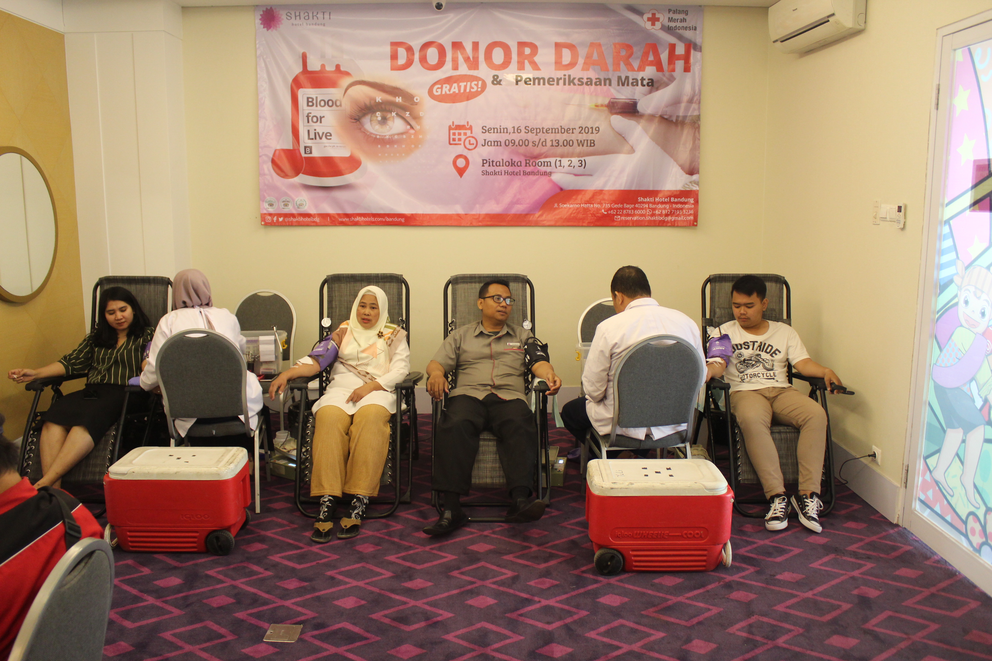 Shakti Hotel Gelar Donor Darah dan Pemeriksaan Mata Gratis