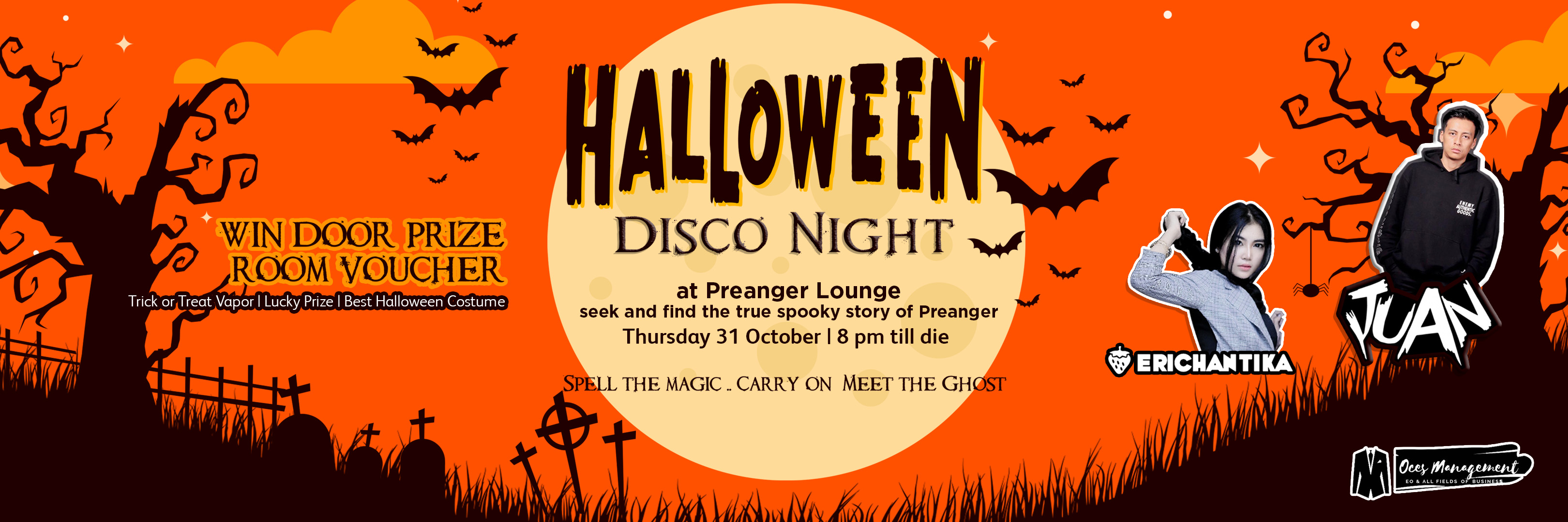 Ada Halloween Disco Night di Prama Grand Preanger