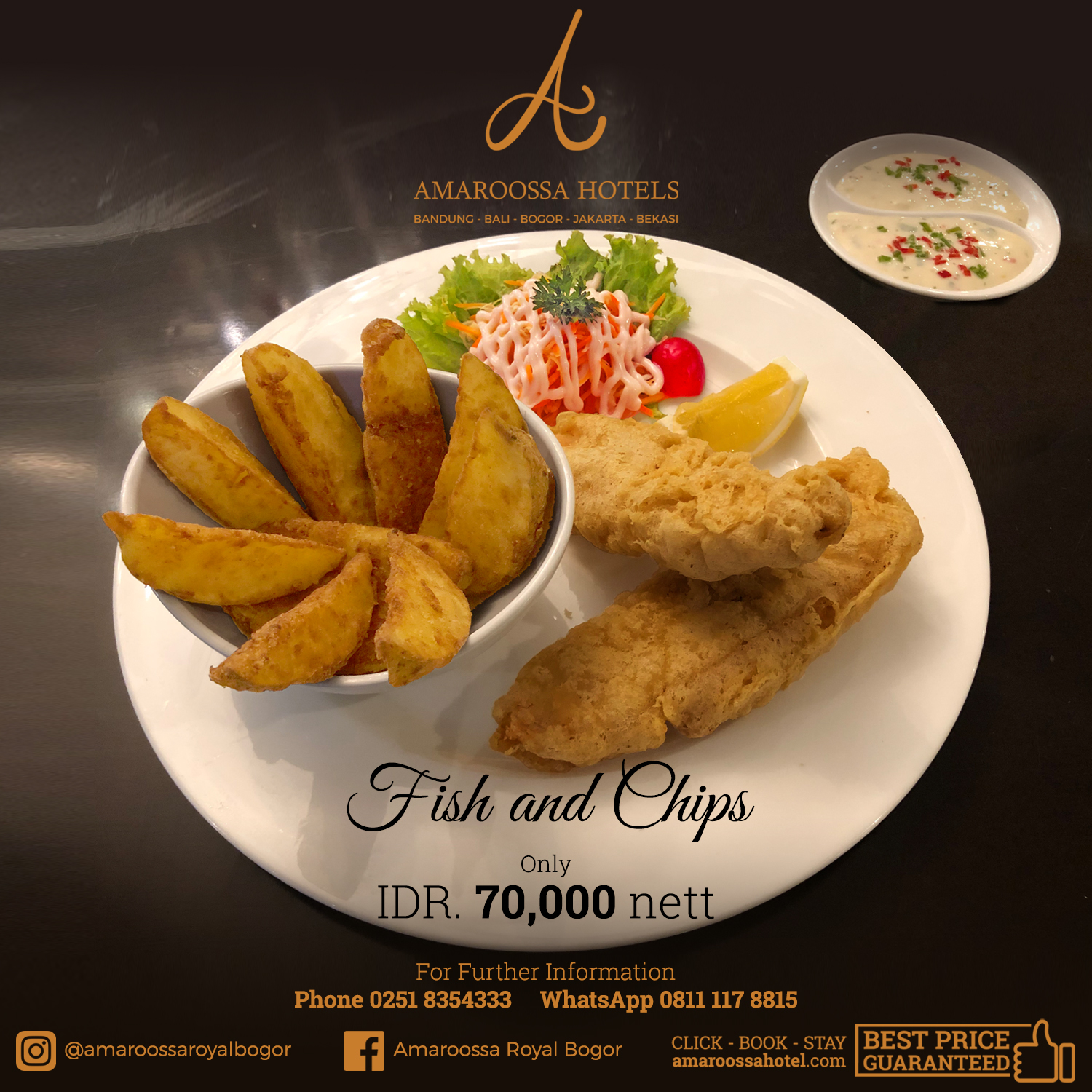 Fish and Chips dan Tabanan Smoothies, Menu Terbaru di Amaroossa Royal Bogor