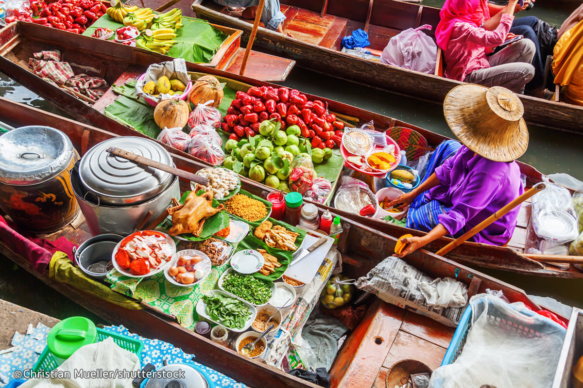 Pasar Tradisional di Bangkok